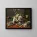 Still life with grapes and game - Frans Snyders — framed artwork on a wall