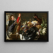 Nature morte avec chasseur - Frans Snyders — framed artwork on a wall