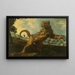 The lion and the mouse - Frans Snyders — framed artwork on a wall