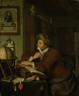 An erudite at his desk - Frans van Mieris the Younger — artwork view