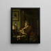 An erudite at his desk - Frans van Mieris the Younger — framed artwork on a wall
