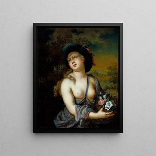 Flore - Frans van Mieris le Jeune — framed artwork on a wall