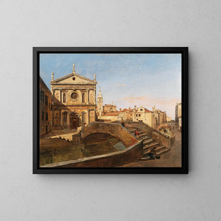 Church of San Sebastiano in Venice - Frans Vervloet — framed artwork on a wall