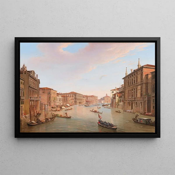 Venice, Grand Canal - Frans Vervloet — framed artwork on a wall