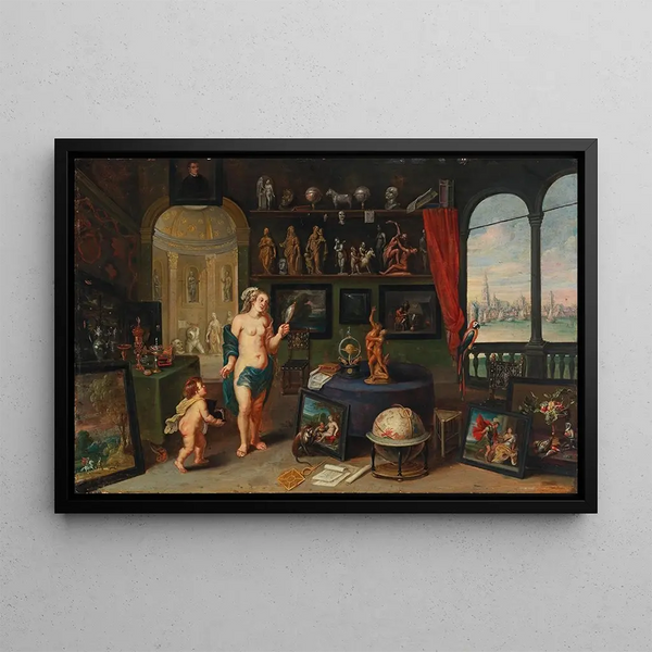 Allegory of Sight - Frans Wouters — framed artwork on a wall