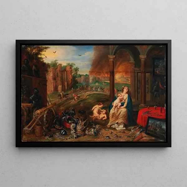 Allégorie du toucher - Frans Wouters — framed artwork on a wall
