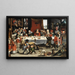 Feast Burlesque - Frans Xaver Hendrick Verbeeck — framed artwork on a wall
