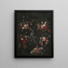 Garland as a frame around the Holy Family - Frans Ykens — framed artwork on a wall
