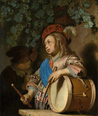 The Boy Drummer - Frans van Mieris the Elder — artwork view