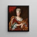 Portrait of Empress Elisabeth Christine - Frans van Stampart — framed artwork on a wall