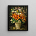 Flowers in a vase - František Hladík — framed artwork on a wall