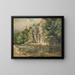 Rocks above the river - František Hladík — framed artwork on a wall