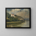L'église au-dessus de la rivière - František Hladík — framed artwork on a wall