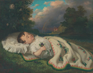 A Child in the Countryside - František Klimkovič — artwork view