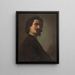 Portrait of a Man - František Klimkovič — framed artwork on a wall