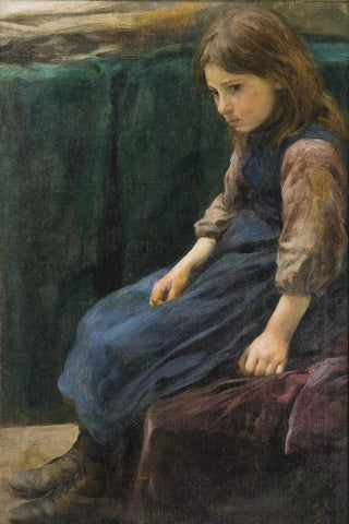 A seated girl - František Šindelář — artwork view