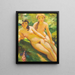 Two nude girls - František Šindelář — framed artwork on a wall