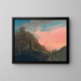 a scene at dusk in a vast bucolic landscape - František Xaver Procházka — framed artwork on a wall