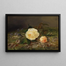 Roses Jaunes - Frants Diderik Böe — framed artwork on a wall