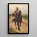 Two Hussars of the Guard - Frants Henningsen — framed artwork on a wall