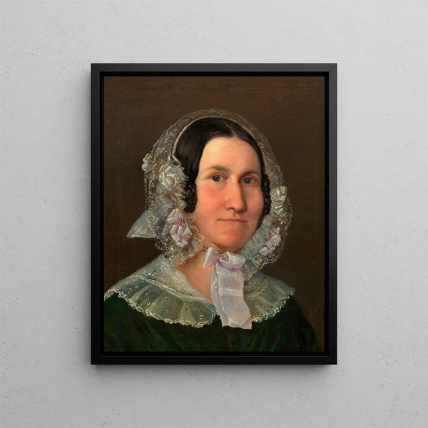 Anna Alt, Jakob Alt's wife - Franz Alt — framed artwork on a wall