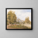 The Little Castle in Našice, Slavonia - Franz Alt — framed artwork on a wall