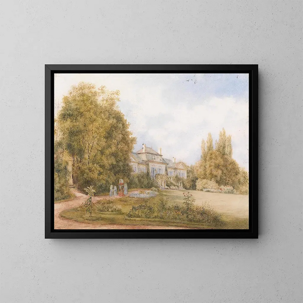 The Little Castle in Našice, Slavonia - Franz Alt — framed artwork on a wall