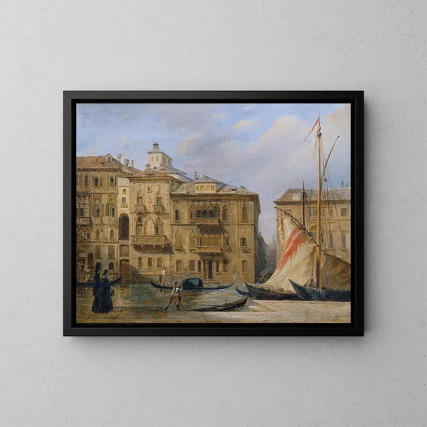 Le Grand Canal à Venise - Franz Alt — framed artwork on a wall