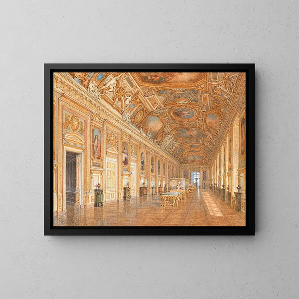 Galerie d'Apollon at the Louvre in Paris - Franz Alt — framed artwork on a wall