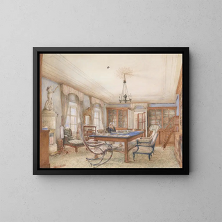 Interior Painting - Franz Alt — framed artwork on a wall