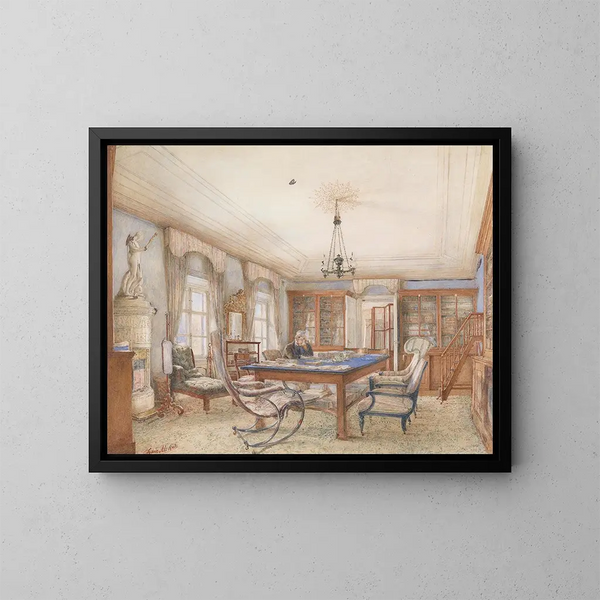 Interior Painting - Franz Alt — framed artwork on a wall