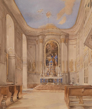 Interior of the church - Franz Alt — artwork view