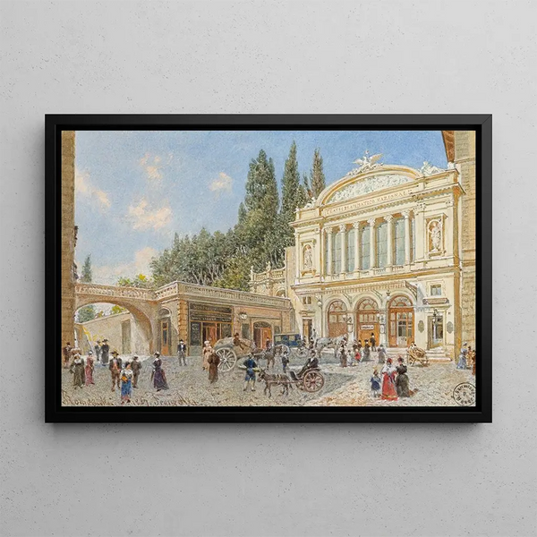 National Theatre in Rome - Franz Alt — framed artwork on a wall