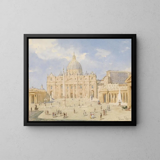 Place Saint-Pierre, Rome - Franz Alt — framed artwork on a wall