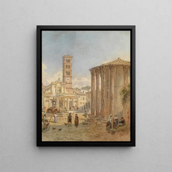 Forum Rom Boarium - Franz Alt — framed artwork on a wall