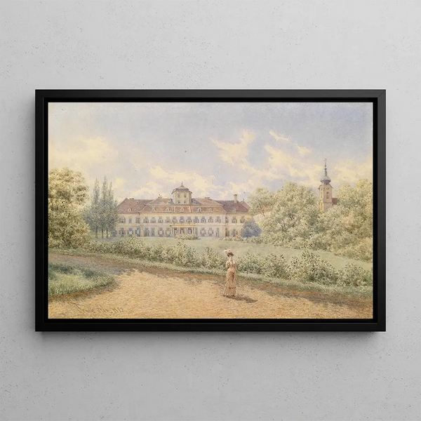 Château - Franz Alt — framed artwork on a wall