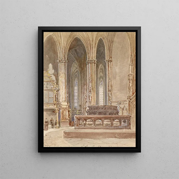 Saint-Étienne Cathedral, monument to Frédéric III - Franz Alt — framed artwork on a wall