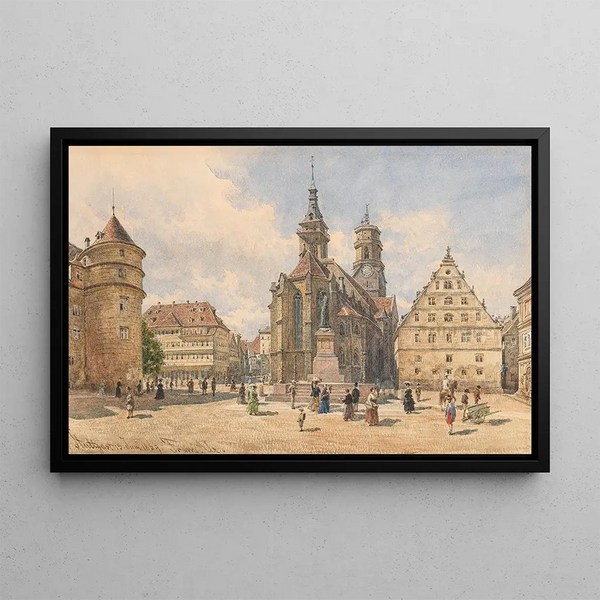 Collegiate Church of Stuttgart - Franz Alt — framed artwork on a wall