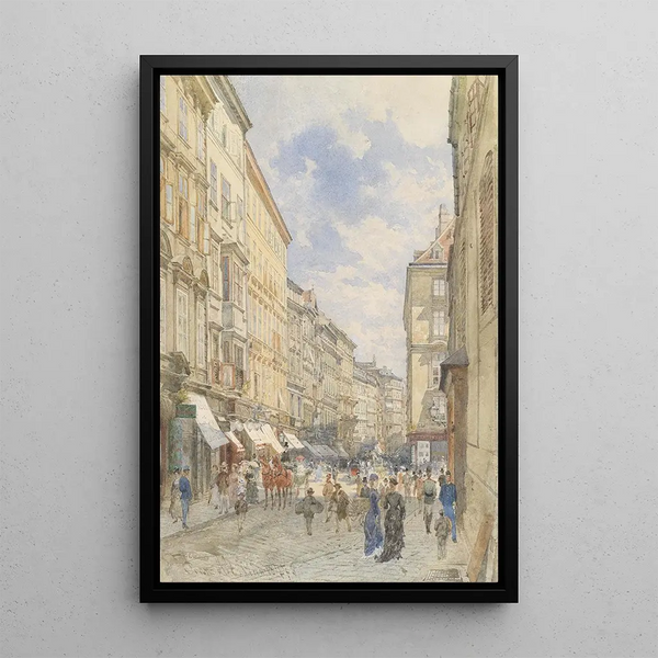 Weihburggasse - Franz Alt — framed artwork on a wall