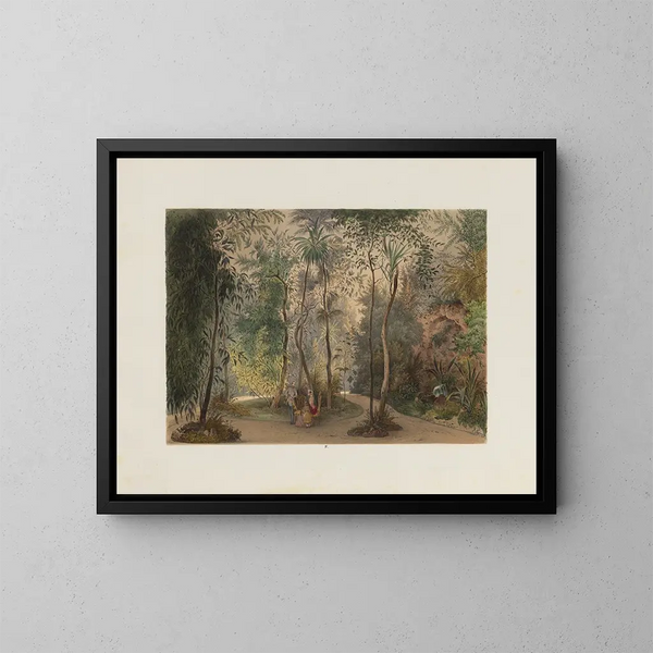 The Winter Garden in the Imperial and Royal Hofburg of Vienna - Franz Antoine — framed artwork on a wall