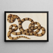Serpent - Franz Anton von Scheidel — framed artwork on a wall