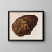 Turtle nesting - Franz Anton von Scheidel — framed artwork on a wall