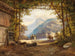 on a Northern Italy lake - Franz Barbarini — artwork view