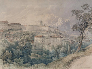 View of Prague from Petřín - Franz Barbarini — artwork view