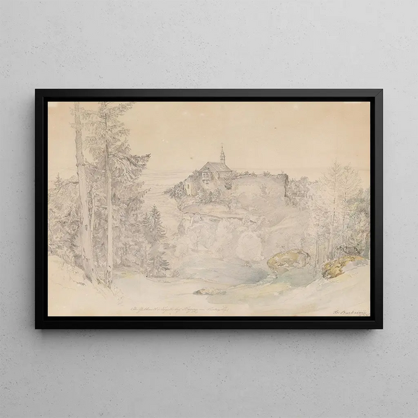 Chapel of Gebhard near Bregenz - Franz Barbarini — framed artwork on a wall