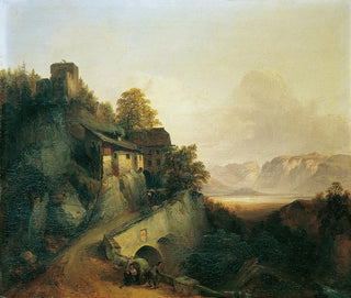 Mountain Road Painting - Franz Barbarini — artwork view