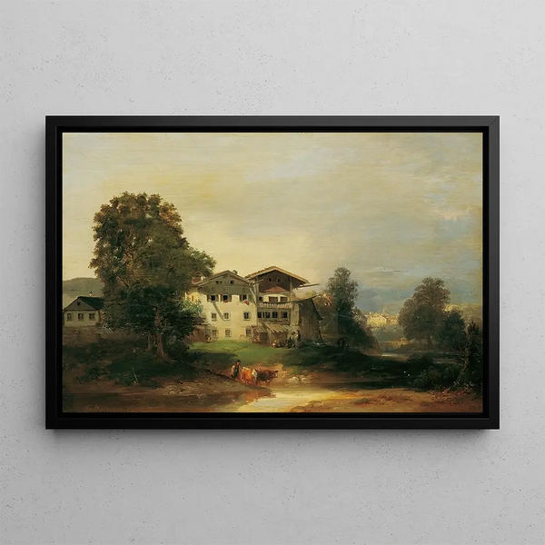 South Tyrol motif - Franz Barbarini — framed artwork on a wall