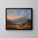 Scene of the Salzkammergut - Franz Barbarini — framed artwork on a wall