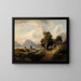 Repos des bergers - Franz Barbarini — framed artwork on a wall