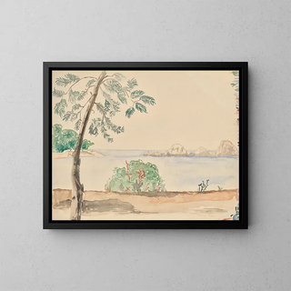 Kste in Florida - Franz Barwig the Elder — framed artwork on a wall